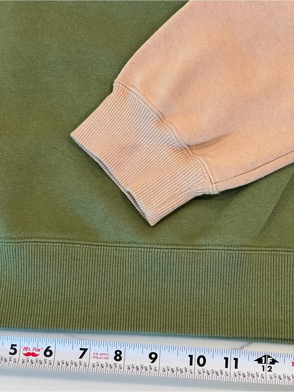 Jordan Colorblock Crewneck Sweatshirt - Olive, Beige, Black - Picture 4 of 11